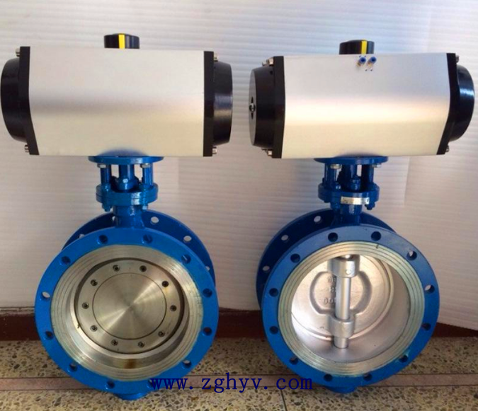 氣動硬密封法蘭蝶閥