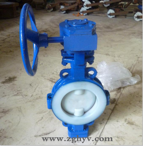 D371F46全襯氟對夾式蝶閥