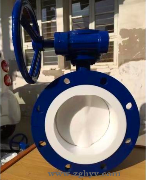 D341F46全襯氟法蘭式蝶閥